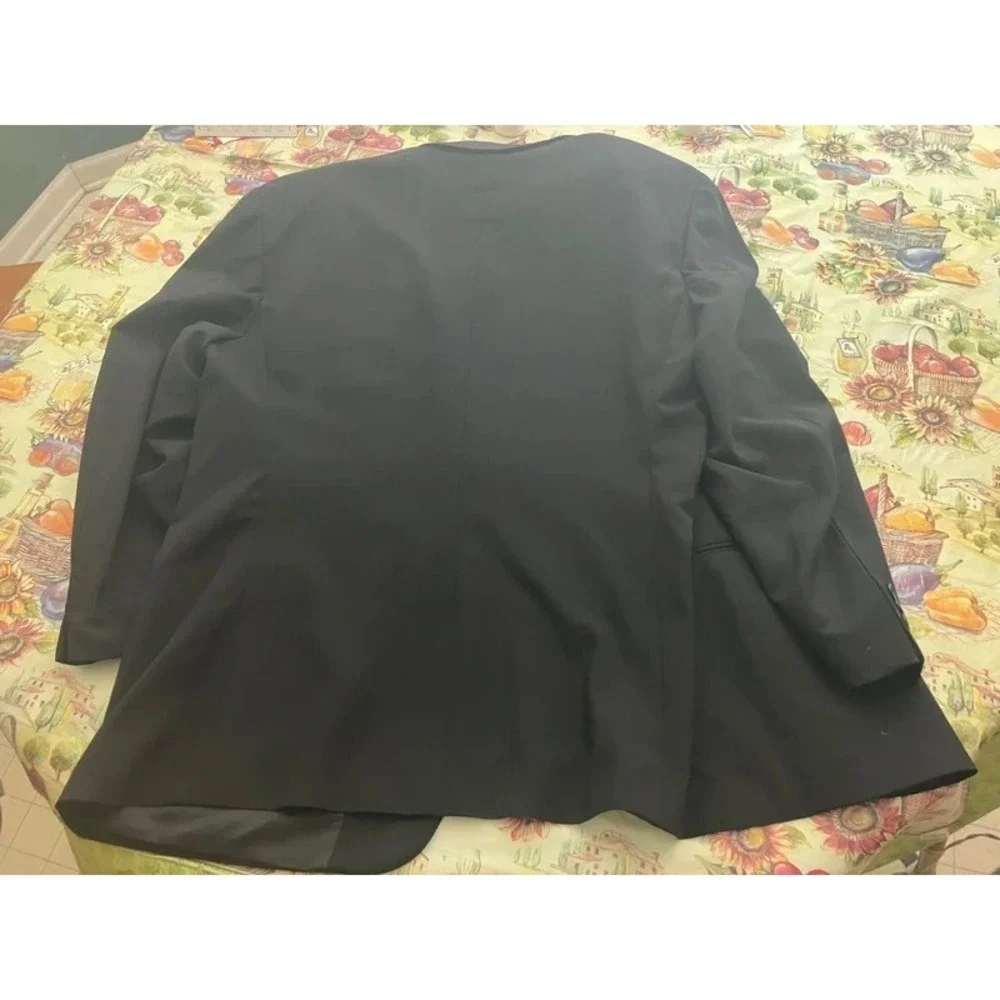 VTG Cerruti 1881 Shapes Black Wool Blazer Euro 62 Italy Old Money
